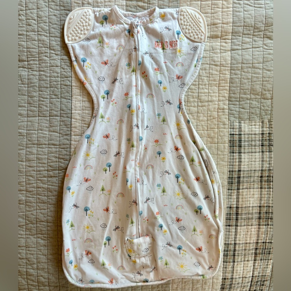 HALO swaddle sleep sack with teething sleeves